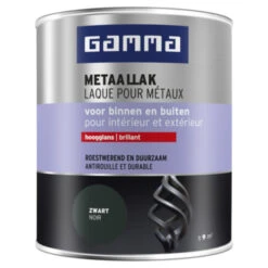 GAMMA Metaallak Hoogglans 750 Ml RAL9005 Zwart
