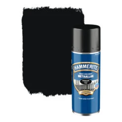 Hammerite Metaallak Spuitbus Zwart Hoogglans 400 Ml