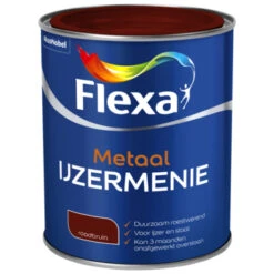 Flexa Ijzermenie Metaal Roodbruin 750 Ml -Muurverf Voor Thuis 123 2254