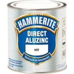 Hammerite Direct AluZinc Metaallak Wit 750 Ml -Muurverf Voor Thuis 123 2257