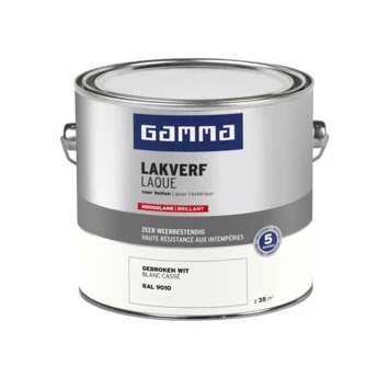 GAMMA Buitenlak Hoogglans 2,5 L Gebroken Wit 4 GAMMA Buitenlak Hoogglans 2,5 L Gebroken Wit - Afbeelding 2