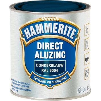 Hammerite Direct AluZinc Metaallak Donkerblauw 750 Ml 4 Hammerite Direct AluZinc Metaallak Donkerblauw 750 Ml - Afbeelding 2