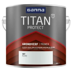 GAMMA Titan Buitenlak Grondverf 2,5 Liter Wit