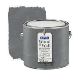 Gamma Wood&Wall Betoneffect Dazzling Dark Grey 2,5 Liter