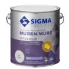Sigma Muurverf Reinigbaar Mat Wit 2,5 Liter -Muurverf Voor Thuis 123 2354