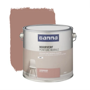 GAMMA Muurverf Mat 2,5 L Aarderood 3 GAMMA Muurverf Mat 2,5 L Aarderood