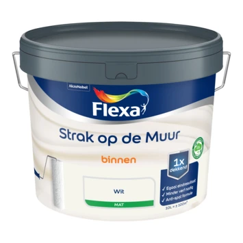 Flexa Strak Op De Muur Muurverf Mat Wit 10 Liter 4 Flexa Strak Op De Muur Muurverf Mat Wit 10 Liter - Afbeelding 2