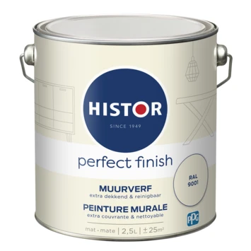 Histor Perfect Finish Muurverf Mat Ral 9001 2,5 Liter 5 Histor Perfect Finish Muurverf Mat Ral 9001 2,5 Liter - Afbeelding 3