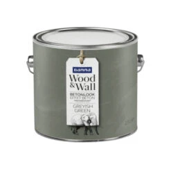 Gamma Wood&Wall Betoneffect Greyish Green 2,5 Liter -Muurverf Voor Thuis 123 2469