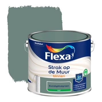 Flexa Strak Op De Muur Eucalyptusgroen Mat 2,5 Liter 3 Flexa Strak Op De Muur Eucalyptusgroen Mat 2,5 Liter