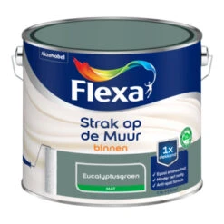 Flexa Strak Op De Muur Eucalyptusgroen Mat 2,5 Liter 6 Flexa Strak Op De Muur Eucalyptusgroen Mat 2,5 Liter -Muurverf Voor Thuis 123 2497