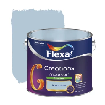 Flexa Creations Muurverf Extra Mat Bright Skies 2,5 Liter 3 Flexa Creations Muurverf Extra Mat Bright Skies 2,5 Liter