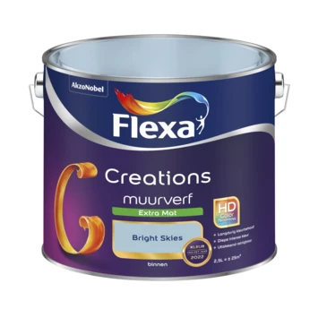 Flexa Creations Muurverf Extra Mat Bright Skies 2,5 Liter 4 Flexa Creations Muurverf Extra Mat Bright Skies 2,5 Liter - Afbeelding 2