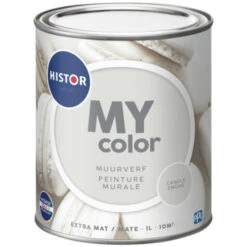 Histor My Color Muurverf Extra Mat Candle Smoke 1 Liter -Muurverf Voor Thuis 123 2521