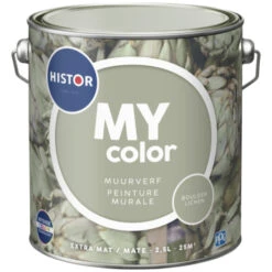 Histor My Color Muurverf Extra Mat Boulder Lich 2,5 Liter -Muurverf Voor Thuis 123 2545