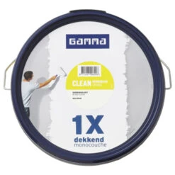 GAMMA Muurverf 1x Dekkend Clean RAL 9010 Gebroken Wit 5 Liter -Muurverf Voor Thuis 123 2553