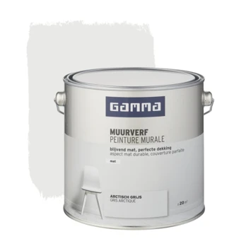 GAMMA Muurverf Mat 2,5 L Arctisch Grijs 3 GAMMA Muurverf Mat 2,5 L Arctisch Grijs
