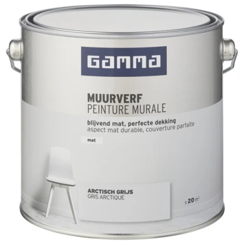 GAMMA Muurverf Mat 2,5 L Arctisch Grijs 4 GAMMA Muurverf Mat 2,5 L Arctisch Grijs - Afbeelding 2