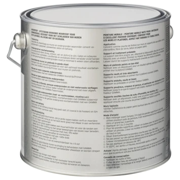 GAMMA Muurverf Mat 2,5 L Arctisch Grijs 5 GAMMA Muurverf Mat 2,5 L Arctisch Grijs - Afbeelding 3