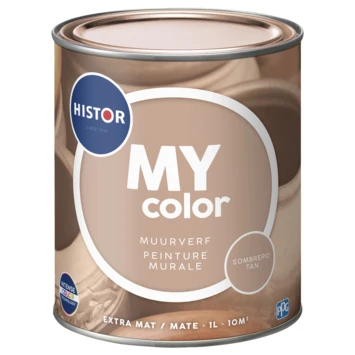 Histor My Color Muurverf Extra Mat Sombrero Tan 1 Liter 5 Histor My Color Muurverf Extra Mat Sombrero Tan 1 Liter - Afbeelding 3