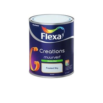 Flexa Creations Muurverf Frosted Sky Extra Mat 1 Liter 4 Flexa Creations Muurverf Frosted Sky Extra Mat 1 Liter - Afbeelding 2