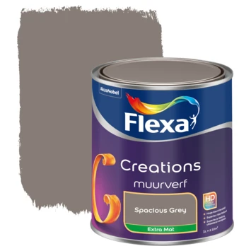 Flexa Creations Muurverf Spacious Grey Extra Mat 1 Liter 3 Flexa Creations Muurverf Spacious Grey Extra Mat 1 Liter
