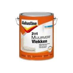 Alabastine Muurverf Vlekken 2in1 Wit Mat 5 Liter