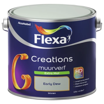 Flexa Creations Muurverf Early Dew Extra Mat 2,5 Liter 4 Flexa Creations Muurverf Early Dew Extra Mat 2,5 Liter - Afbeelding 2