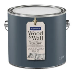 Gamma Wood&Wall Krijtverf Boulevard Blue 2,5 Liter -Muurverf Voor Thuis 123 2713