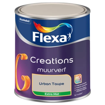 Flexa Creations Muurverf Urban Taupe Extra Mat 1 Liter 4 Flexa Creations Muurverf Urban Taupe Extra Mat 1 Liter - Afbeelding 2