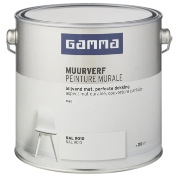 GAMMA Muurverf Gebroken Wit Mat 2,5 Liter 4 GAMMA Muurverf Gebroken Wit Mat 2,5 Liter - Afbeelding 2