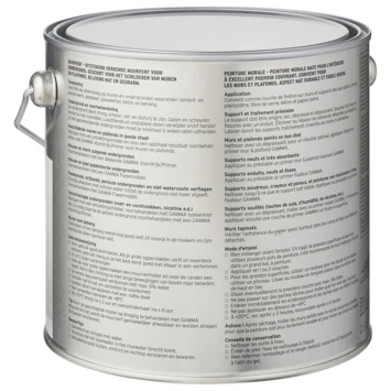 GAMMA Muurverf Gebroken Wit Mat 2,5 Liter 5 GAMMA Muurverf Gebroken Wit Mat 2,5 Liter - Afbeelding 3