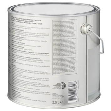 GAMMA Muurverf Gebroken Wit Mat 2,5 Liter 6 GAMMA Muurverf Gebroken Wit Mat 2,5 Liter - Afbeelding 4