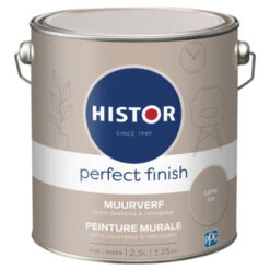 Histor Perfect Finish Muurverf Mat Latte Ice 2,5 Liter 10 Histor Perfect Finish Muurverf Mat Latte Ice 2,5 Liter -Muurverf Voor Thuis 123 2762