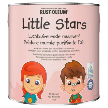 Rust-Oleum Rustoleum Little Stars Luchtzuiverende Muurverf Drakenvuur 2,5 Liter 5 Rust-Oleum Rustoleum Little Stars Luchtzuiverende Muurverf Drakenvuur 2,5 Liter - Afbeelding 3