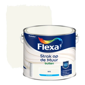 Flexa Strak Op De Muur Buiten Wit Zijdemat 2,5 Liter 3 Flexa Strak Op De Muur Buiten Wit Zijdemat 2,5 Liter