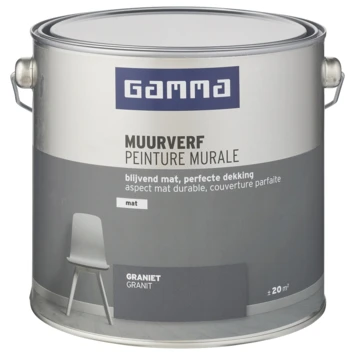 GAMMA Muurverf Graniet Mat 2,5 Liter 4 GAMMA Muurverf Graniet Mat 2,5 Liter - Afbeelding 2