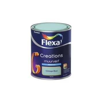 Flexa Creations Muurverf Vintage Blue Zijdemat 1 Liter 4 Flexa Creations Muurverf Vintage Blue Zijdemat 1 Liter - Afbeelding 2