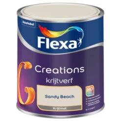 Flexa Creations Muurverf Sandy Beach Krijt 1 Liter -Muurverf Voor Thuis 123 2846