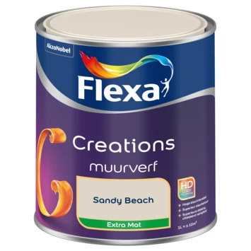Flexa Creations Muurverf Sandy Beach Extra Mat 1 Liter 4 Flexa Creations Muurverf Sandy Beach Extra Mat 1 Liter - Afbeelding 2
