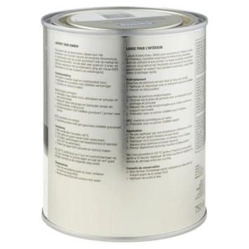GAMMA Binnenlak Mat 750 Ml Wit 4 GAMMA Binnenlak Mat 750 Ml Wit - Afbeelding 2