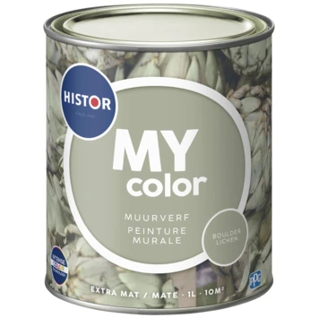 Histor My Color Muurverf Extra Mat Boulder Lichen 1 Liter 5 Histor My Color Muurverf Extra Mat Boulder Lichen 1 Liter - Afbeelding 3