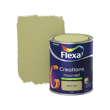 Flexa Creations Muurverf Olive Tree Extra Mat 1 Liter 3 Flexa Creations Muurverf Olive Tree Extra Mat 1 Liter
