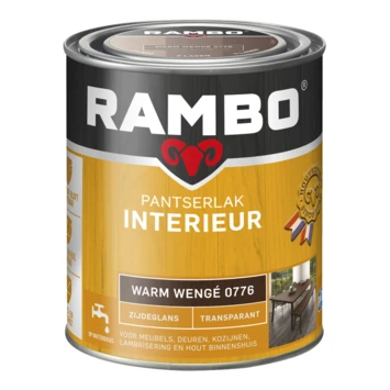 Rambo Pantserlak Interieur Transparant Zijdeglans Warm Wengé 750 Ml 5 Rambo Pantserlak Interieur Transparant Zijdeglans Warm Wengé 750 Ml - Afbeelding 3