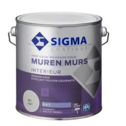 Sigma Hoogdekkende Muurverf RAL 7047 2,5 Liter 7 Sigma Hoogdekkende Muurverf RAL 7047 2,5 Liter -Muurverf Voor Thuis 123 3062