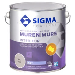 Sigma Muurverf Reinigbaar Mat RAL 7032 2,5 Liter 8 Sigma Muurverf Reinigbaar Mat RAL 7032 2,5 Liter -Muurverf Voor Thuis 123 3065