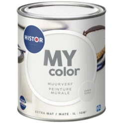 Histor My Color Muurverf Extra Mat Swansong 1 Liter -Muurverf Voor Thuis 123 3086