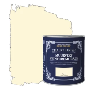 Rust-Oleum Muurverf Chalky Finish Slagroom 1 Liter 3 Rust-Oleum Muurverf Chalky Finish Slagroom 1 Liter