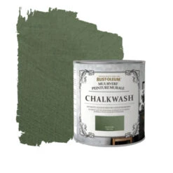 Rust-Oleum Muurverf Chalkwash Groen Grijs 1 Liter