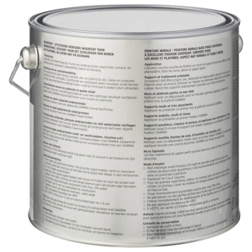 GAMMA Muurverf Mat 2,5 L Dolomiet 5 GAMMA Muurverf Mat 2,5 L Dolomiet - Afbeelding 3